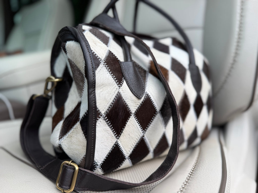 Cowhide &  leather speedy (M)