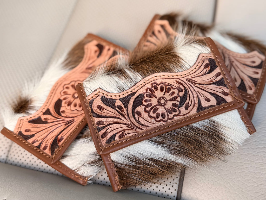 Tooled leather Card holder