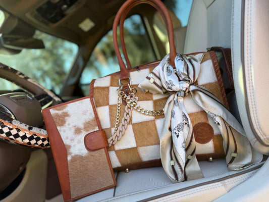 Set *The "Loretta" patchwork bag - by The Painted Porches