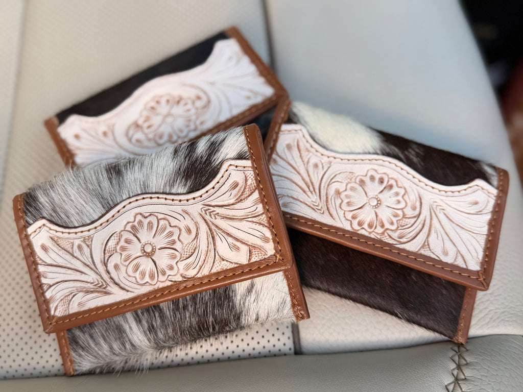 Tooled leather Card holder