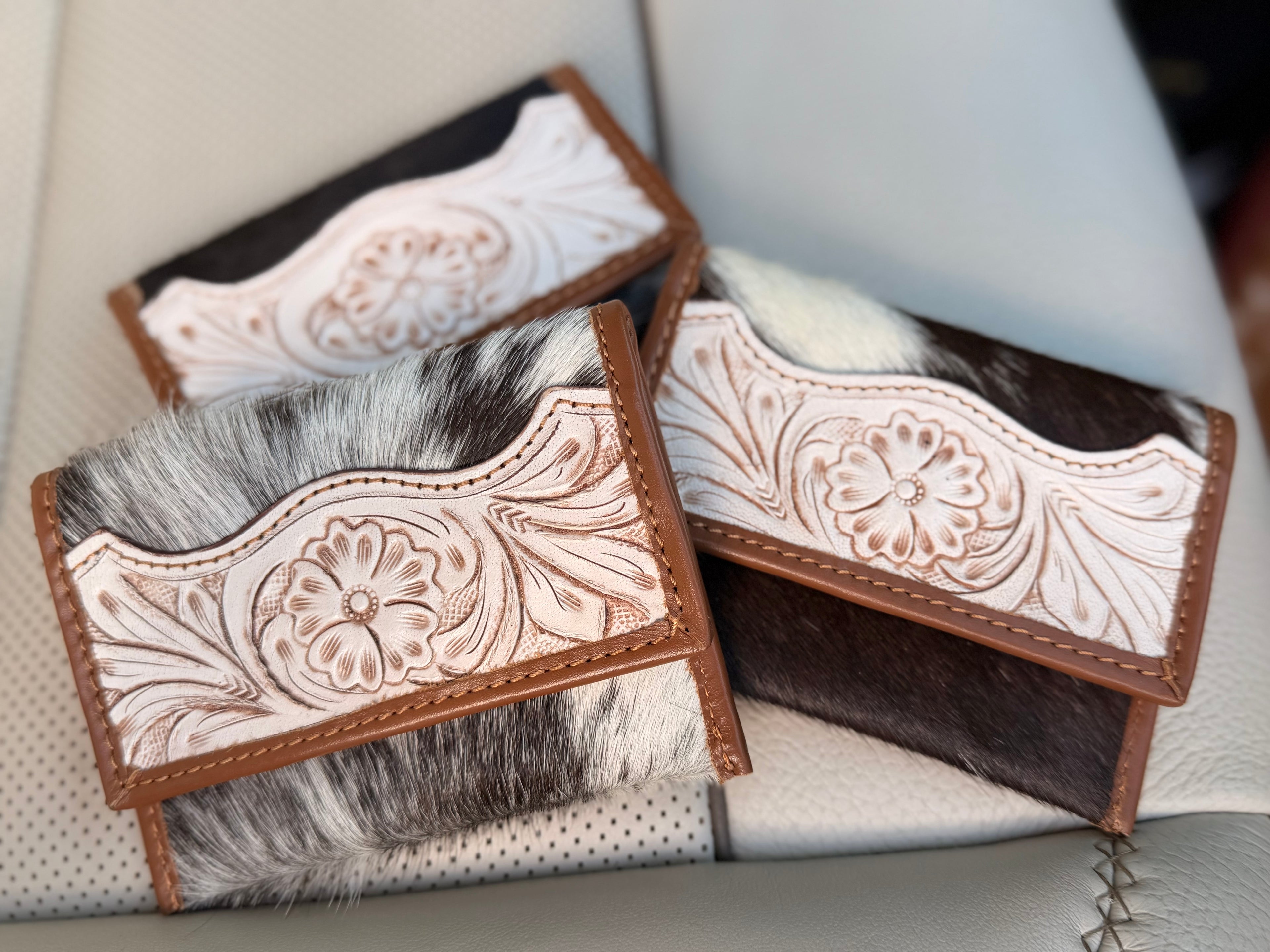 Tooled leather Card holder