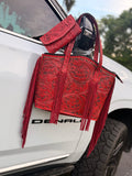 “The Bombshell” wallet and satchel by the Painted Porches