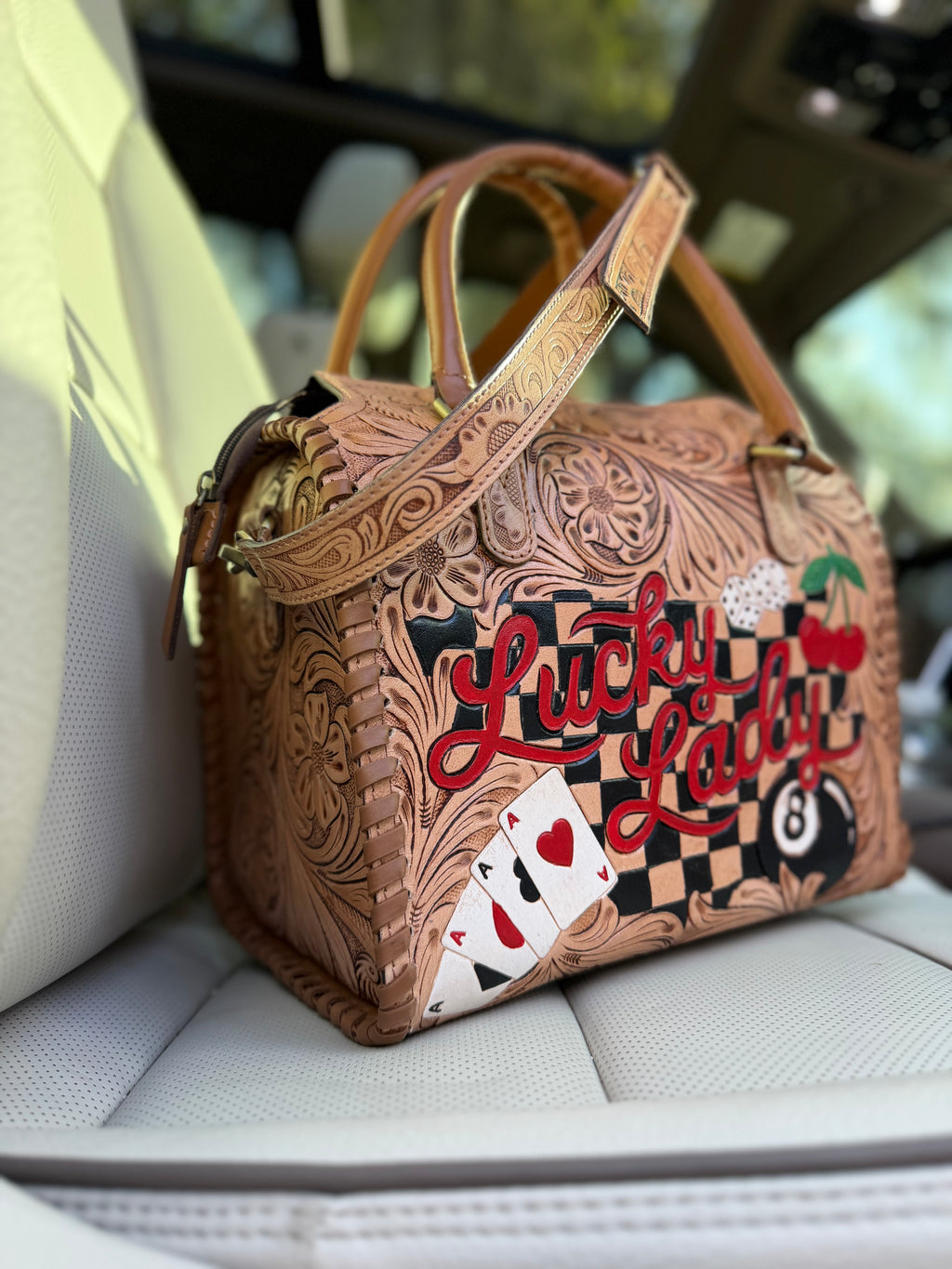 Lucky lady exclusive speedy bag (L) double sided