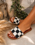 🖤 The Ranch Queen✨ checker sandals