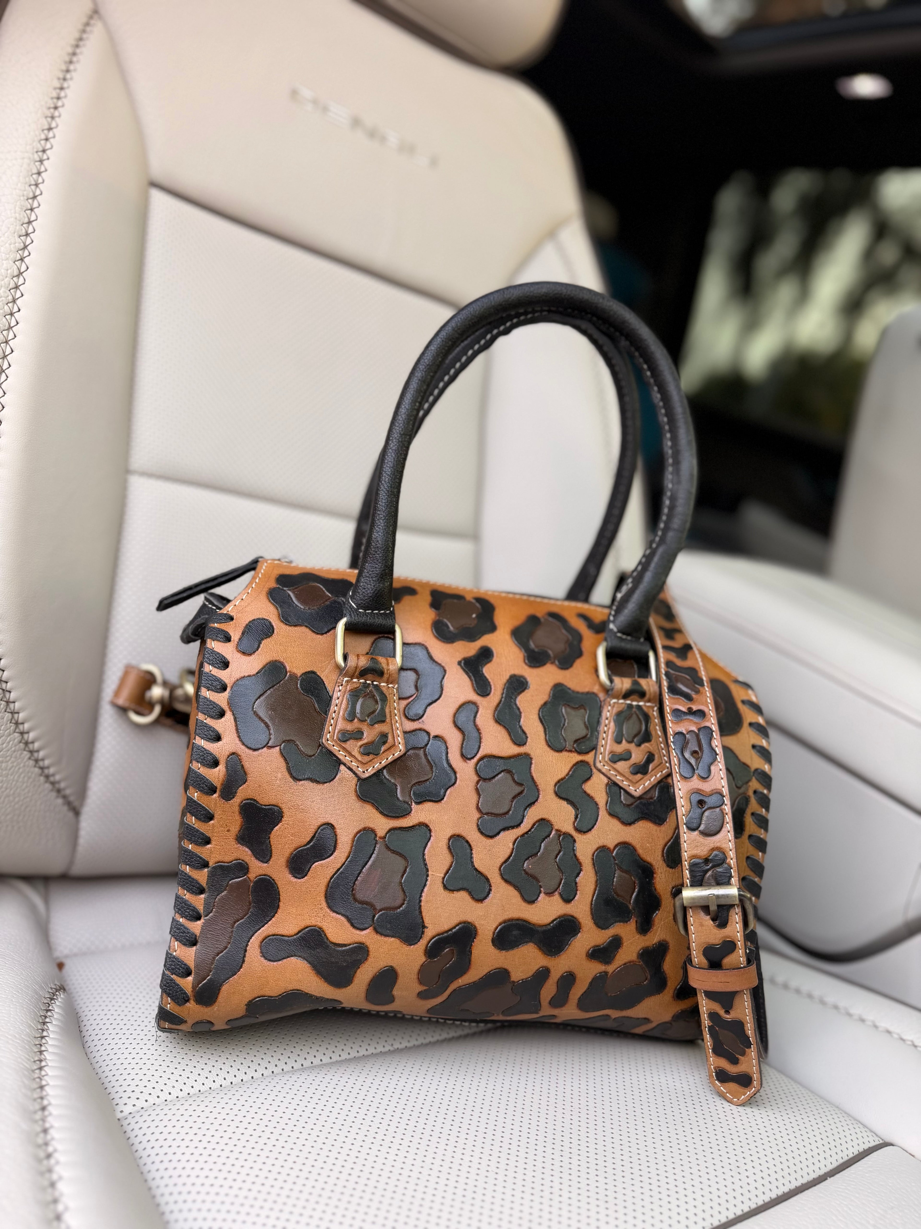 Cheetah (large print) speedy bag medium - exclusively for The Painted Porches