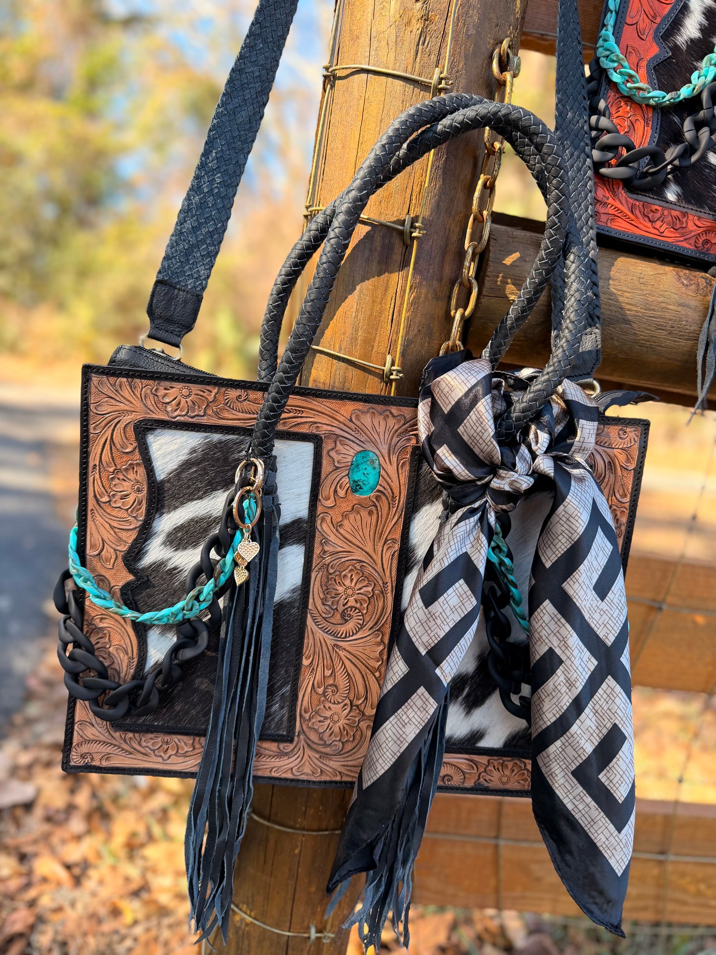 “The Ranch Queen” - classy/tooled leather tote