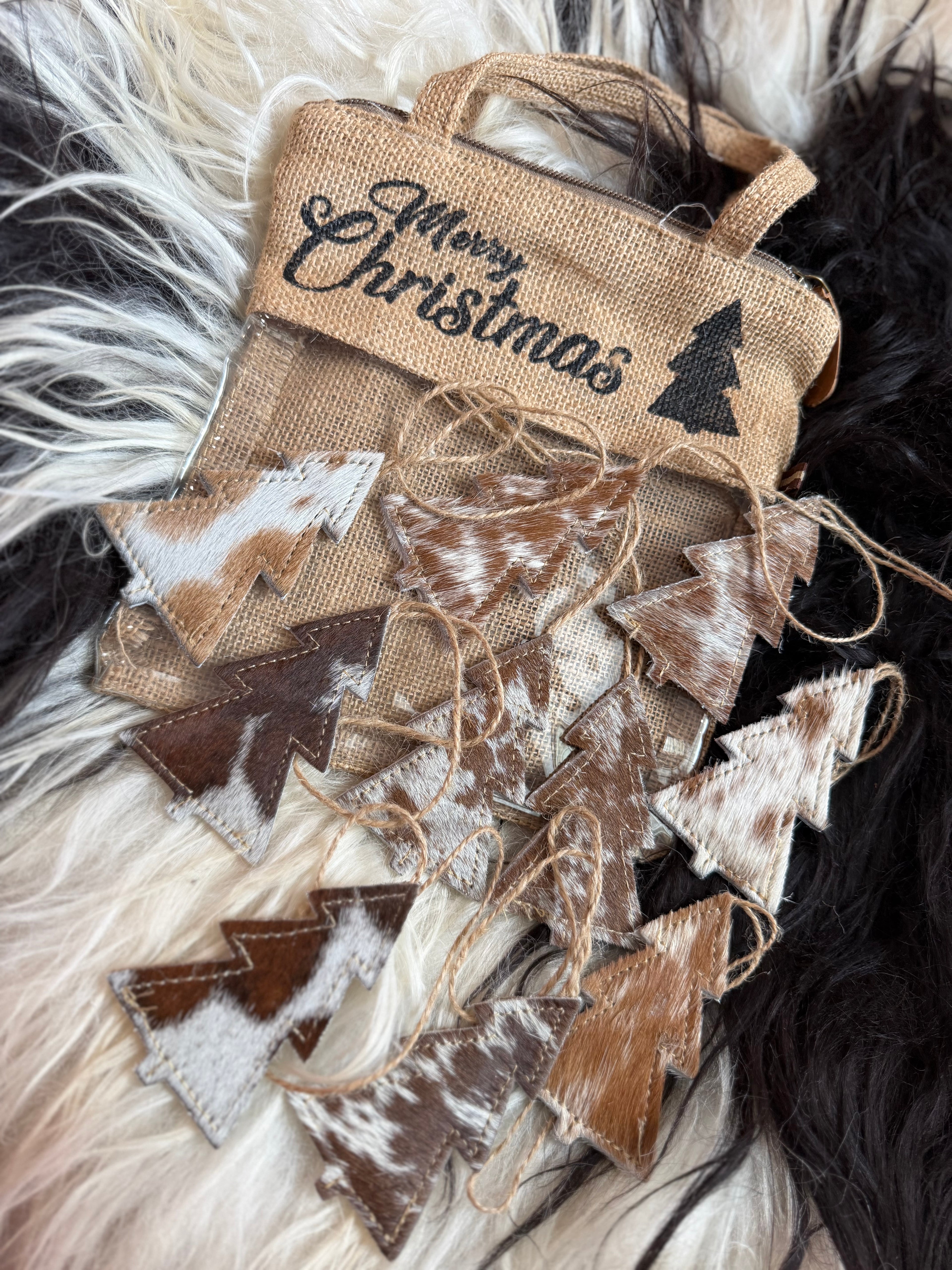 Ornament cowhide bundle set of 10!