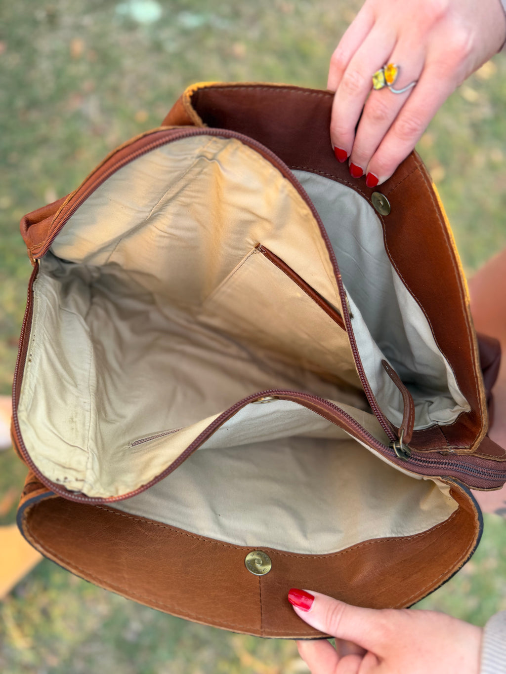 Cheetah cowhide purse