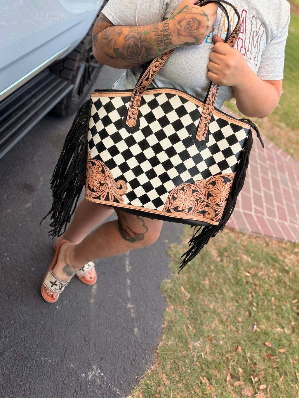 "The Lady Evangeline" Satchel by the Painted Porches