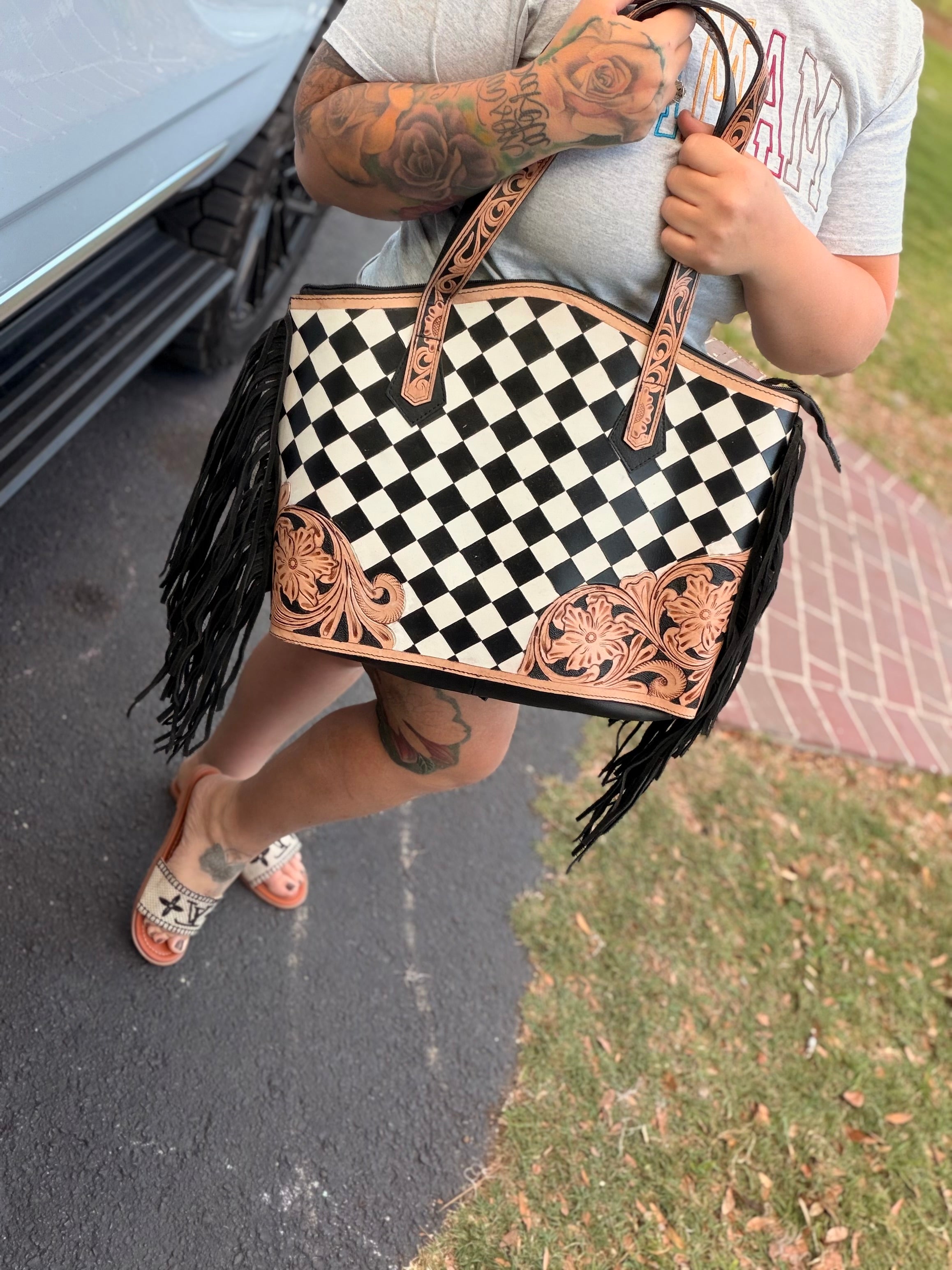 "The Lady Evangeline" Satchel by the Painted Porches