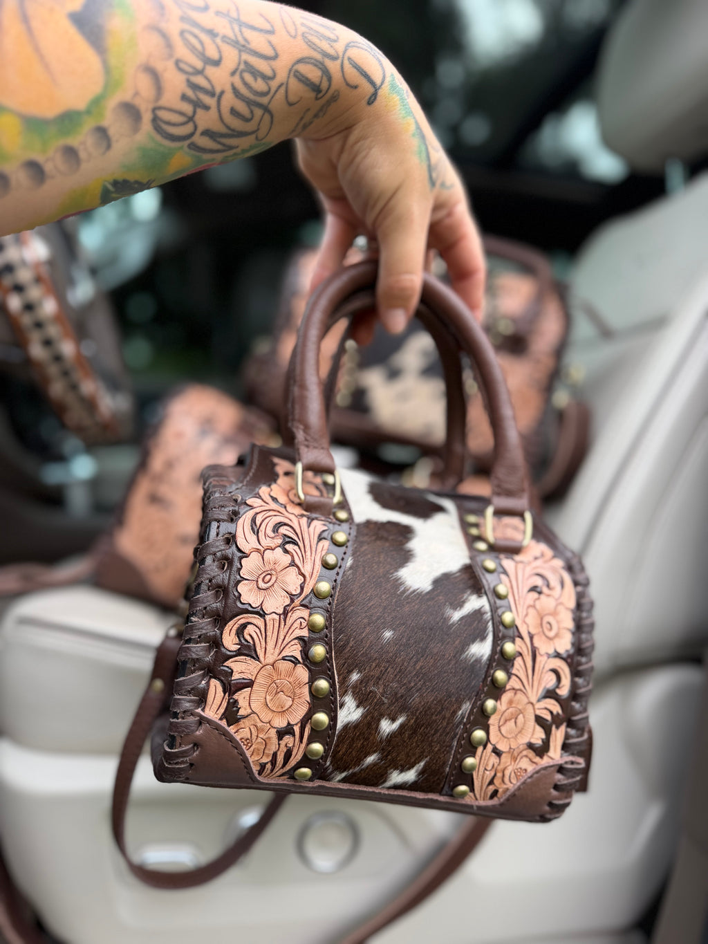 tooled leather speedy (mini)