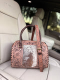 Cowhide - tooled leather speedy (M)