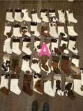 Cowhide stockings 16”