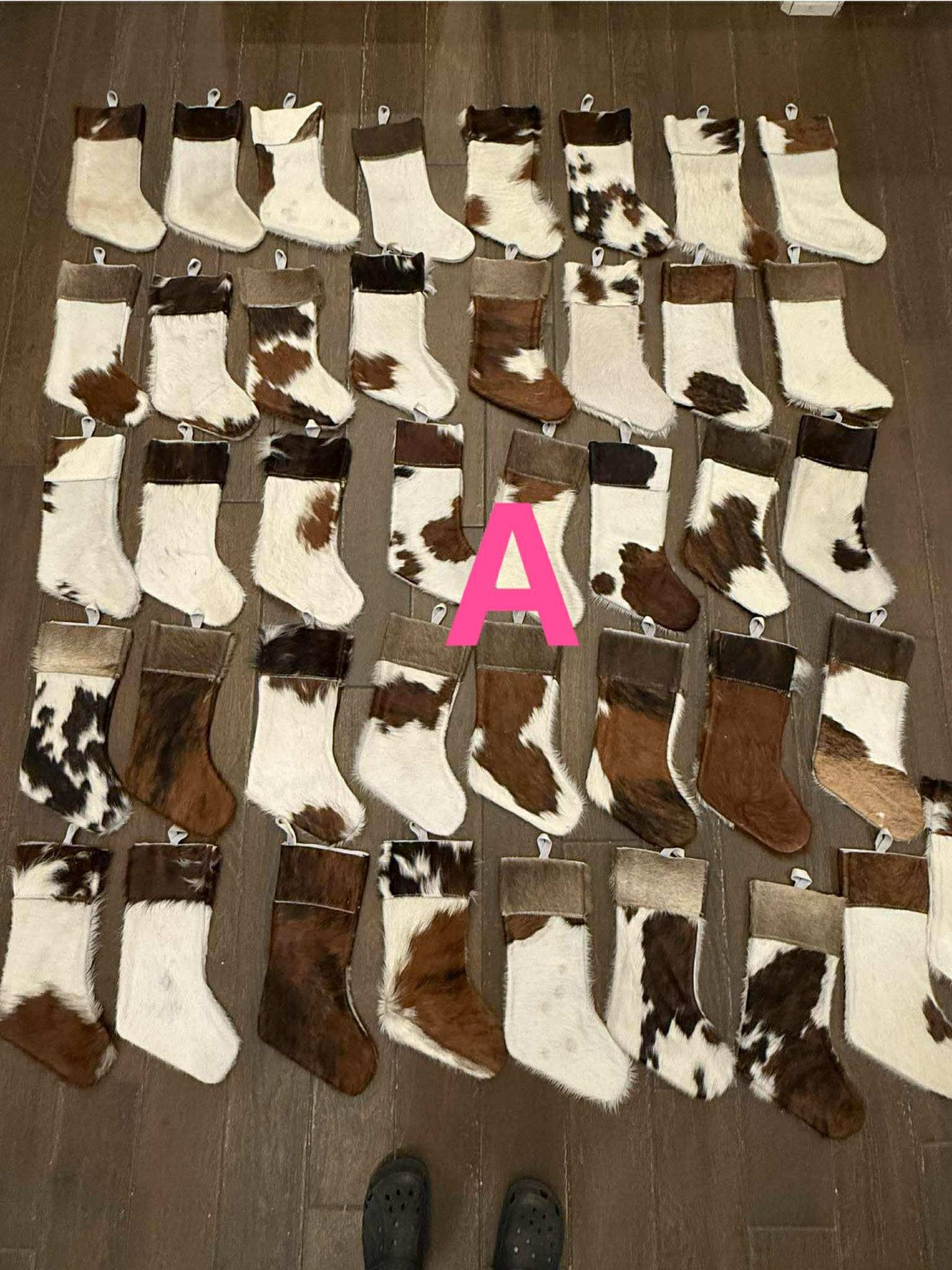 Cowhide stockings 16”