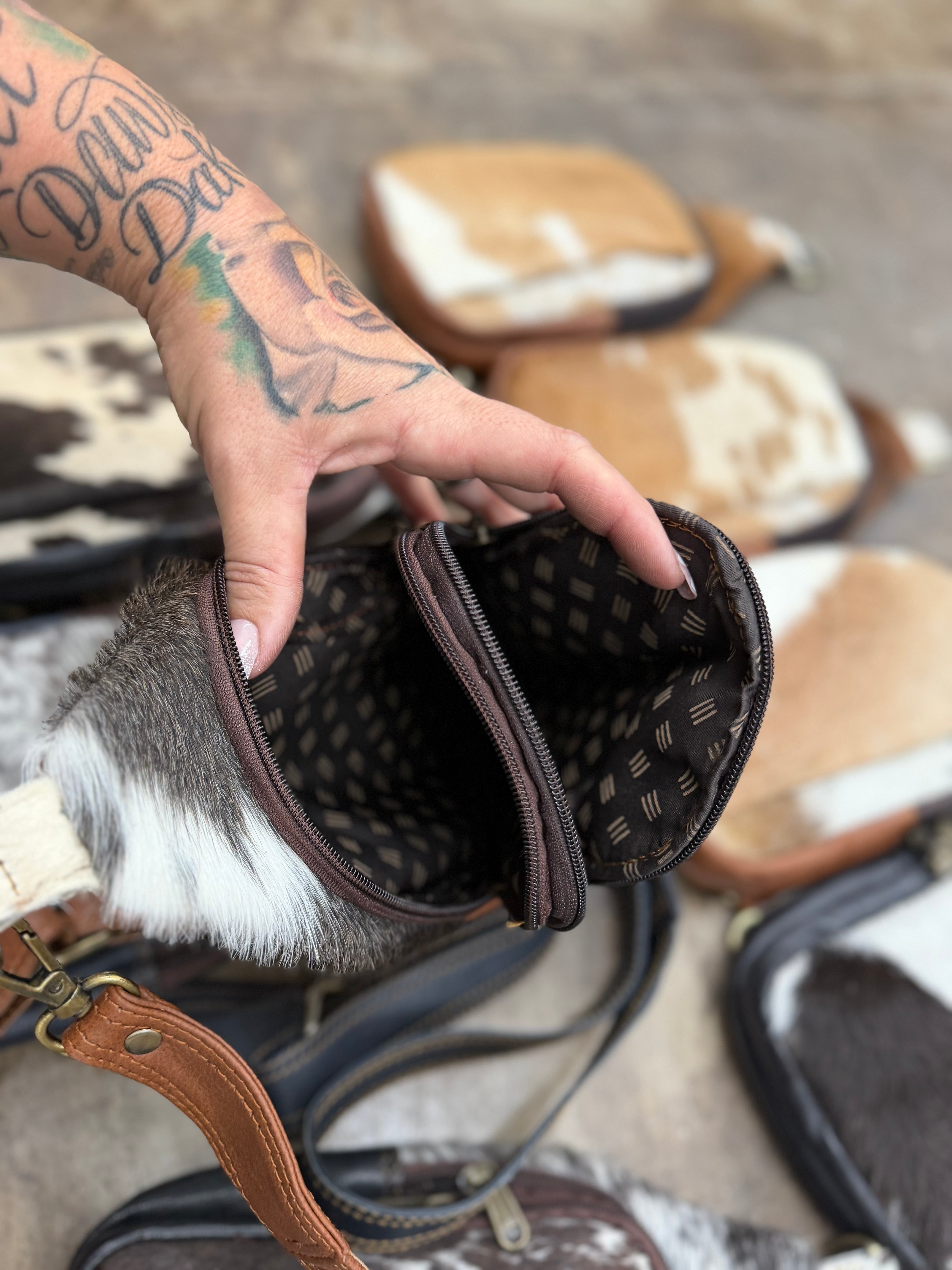 HALF OFF authentic cowhide  CLEARANCE BAGS