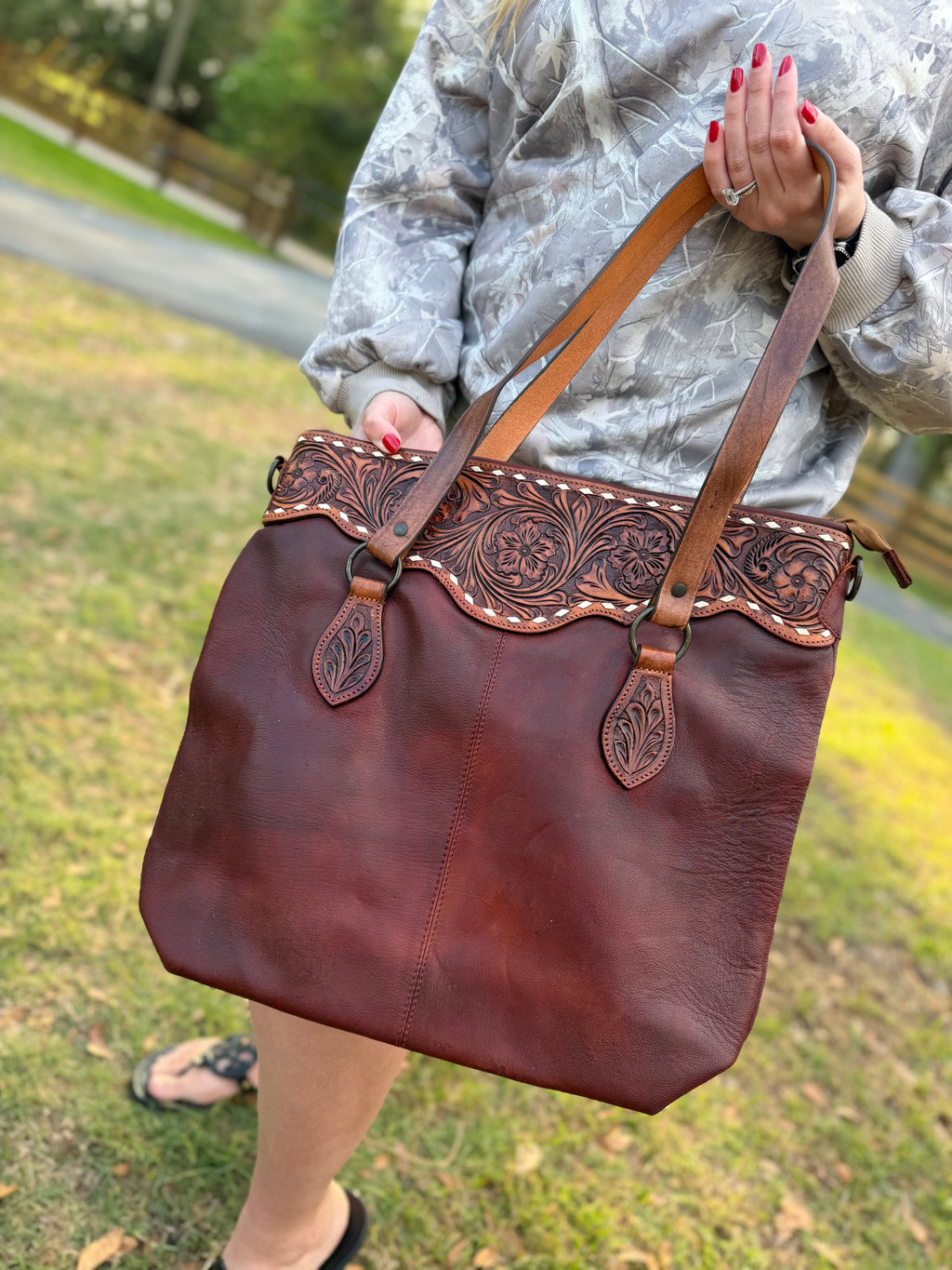 leather purse
