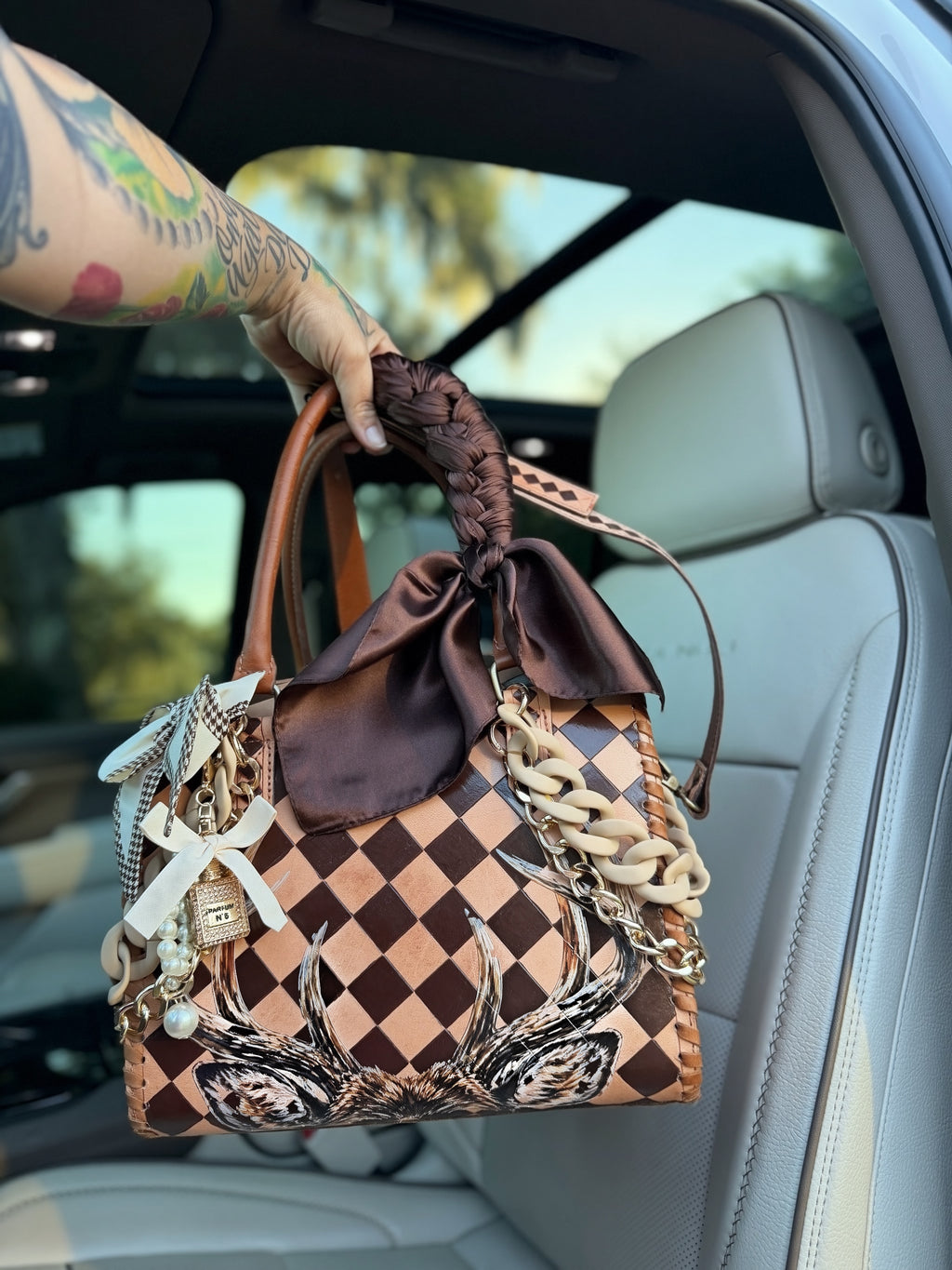The Buckin’ Boujee- tooled leather speedy (L)
