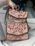 Tooled purse set with wallet