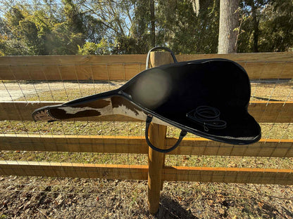 Tooled leather rifle case