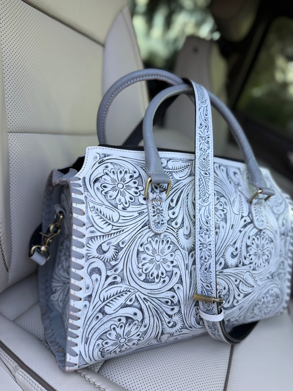 Grey slate speedy bag large