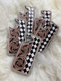 iPhone 17 phone case tooled leather