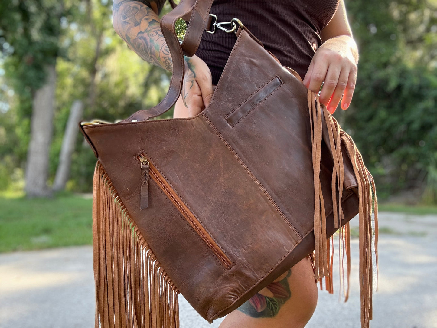 Tooled purse