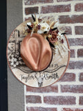 Engraved cowhide hat - Longhorn