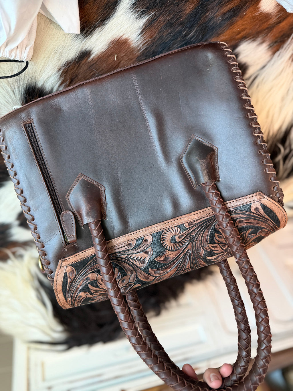 Tooled leather purse - many options