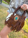 Mini Speedy leather purse