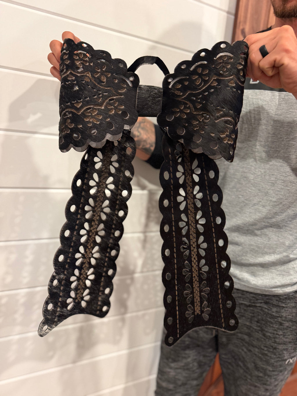 Jumbo bow for tree - lace look 26.5”(read description fully)