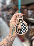 Leather keychain