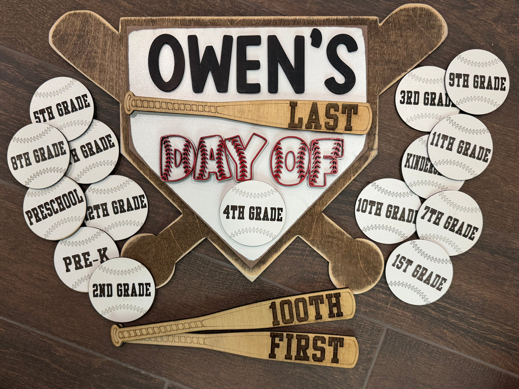 Baseball school sign