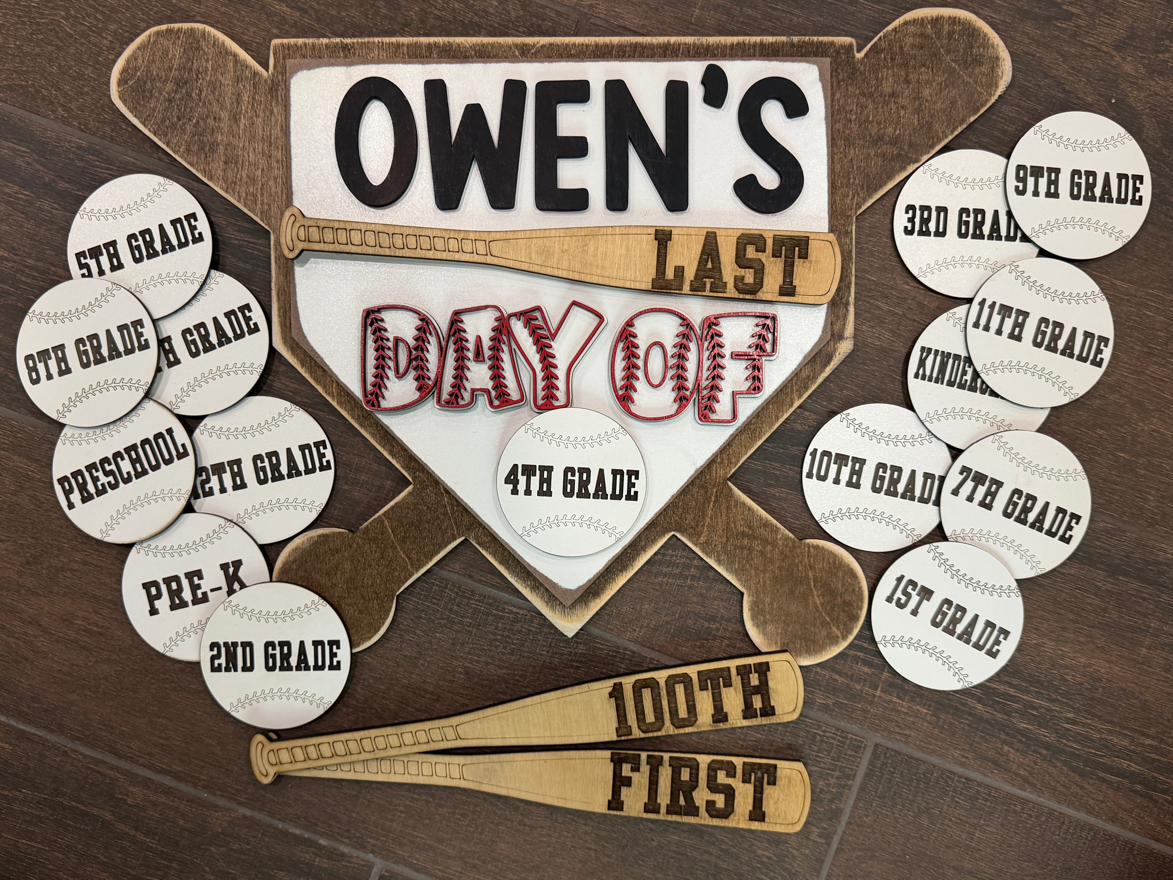 Baseball school sign