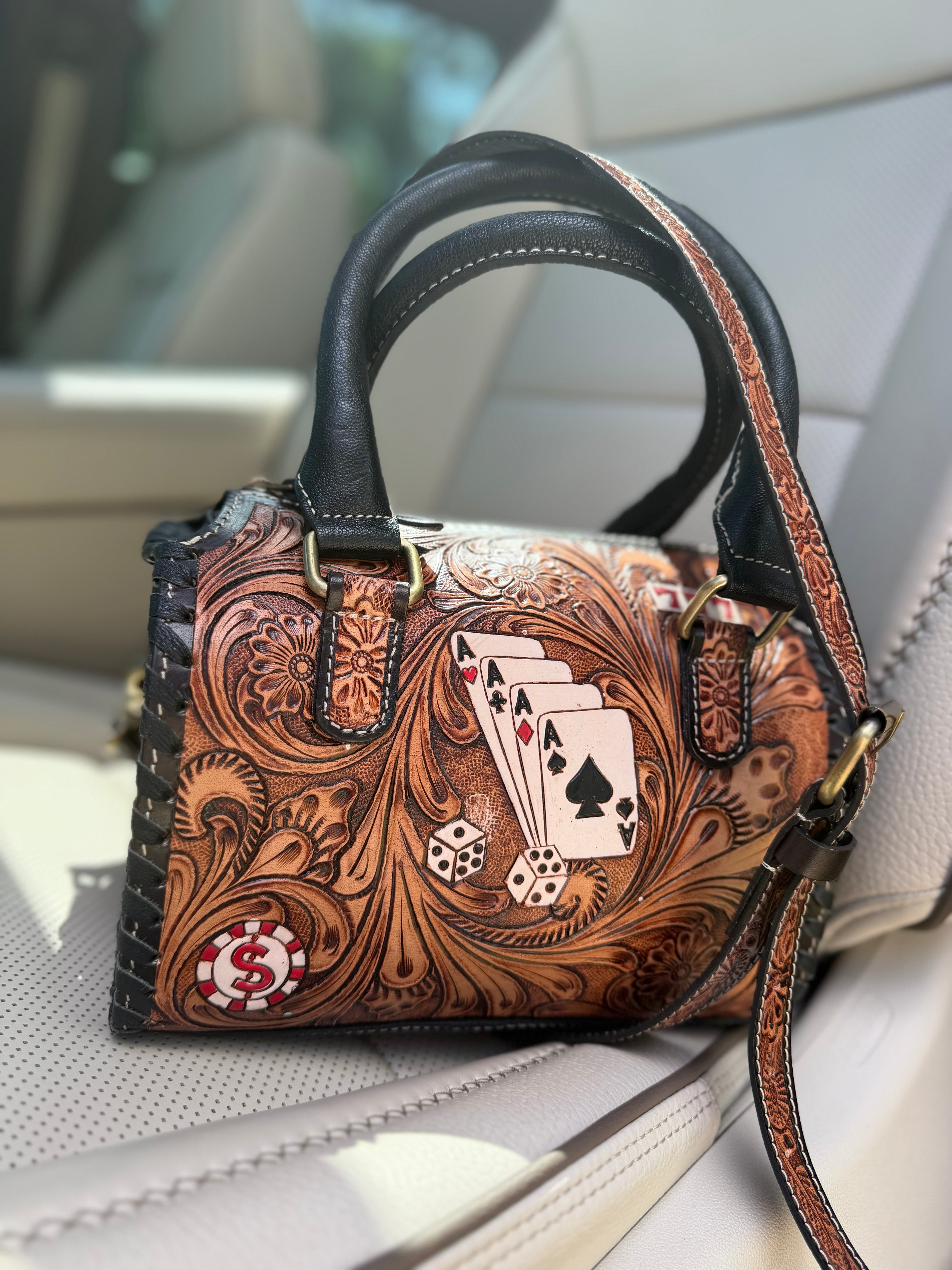 "The Gambler" speedy bag small by the Painted Porches