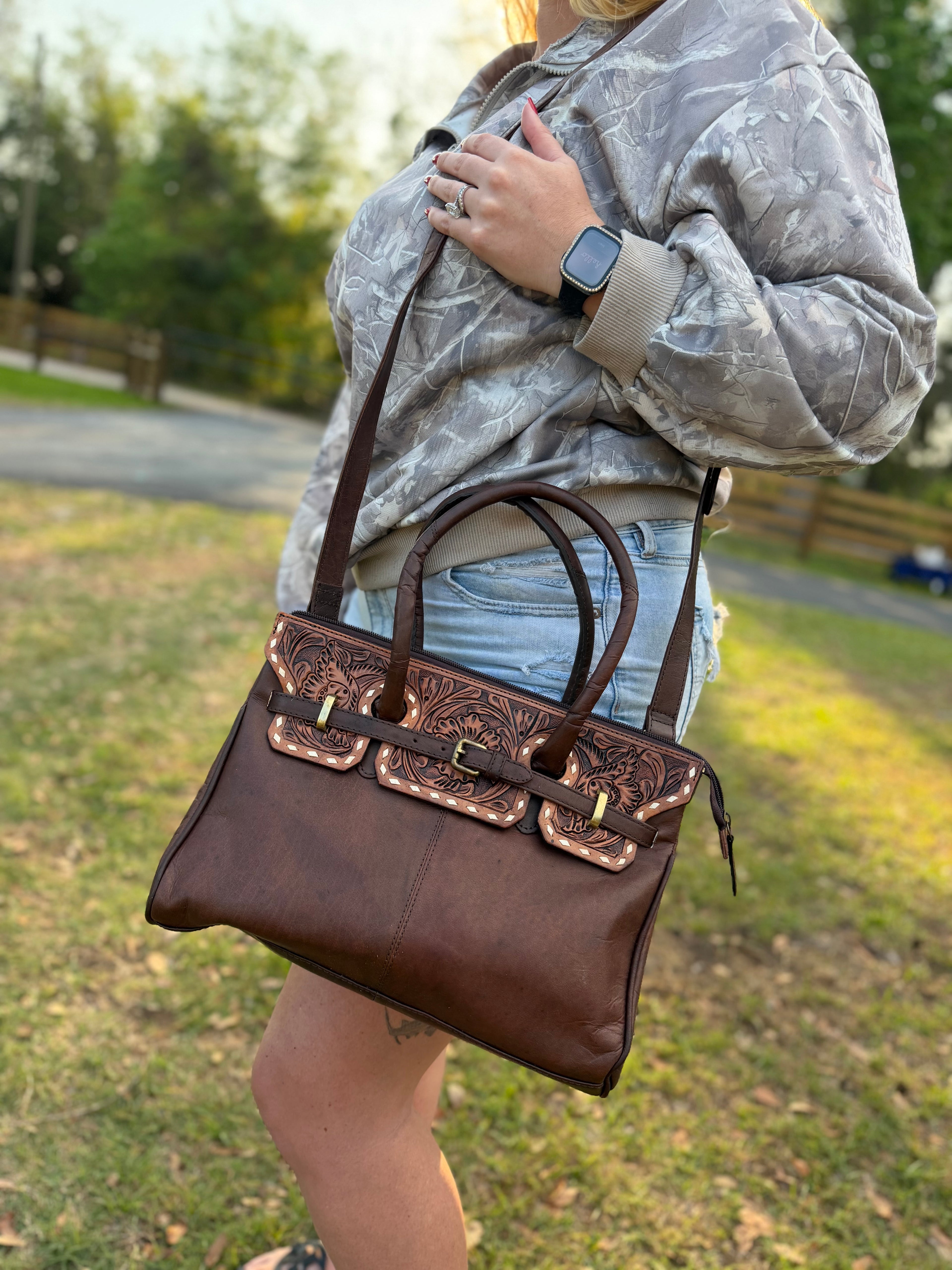 leather purse