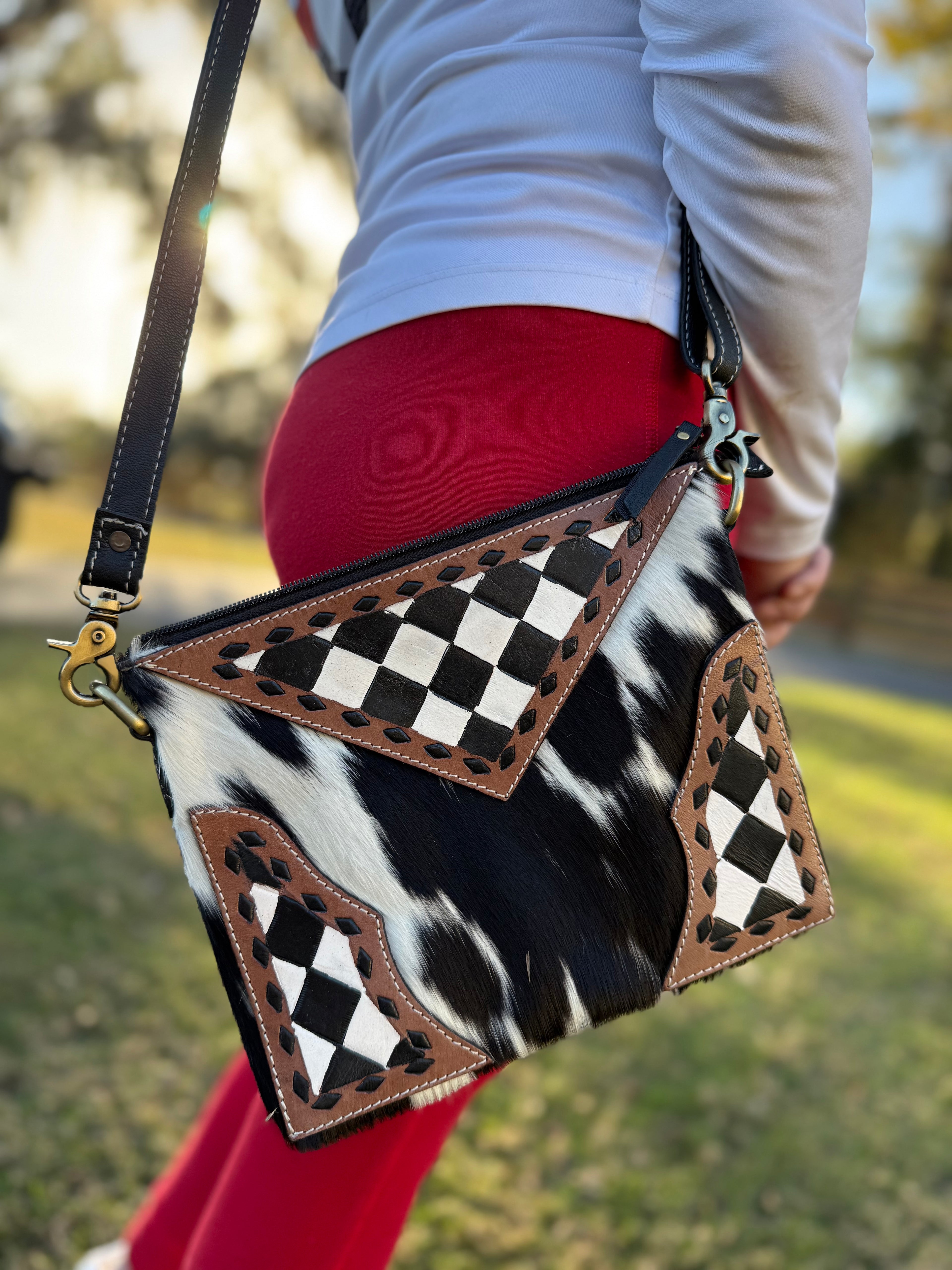 Checker crossbody