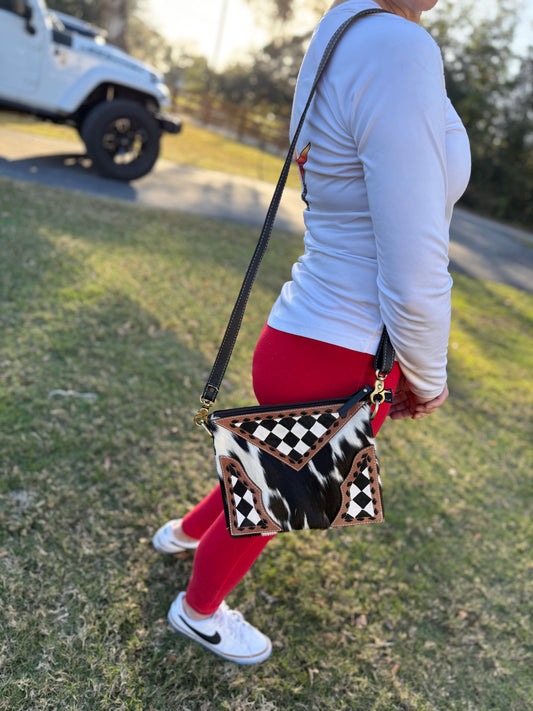 Checker crossbody