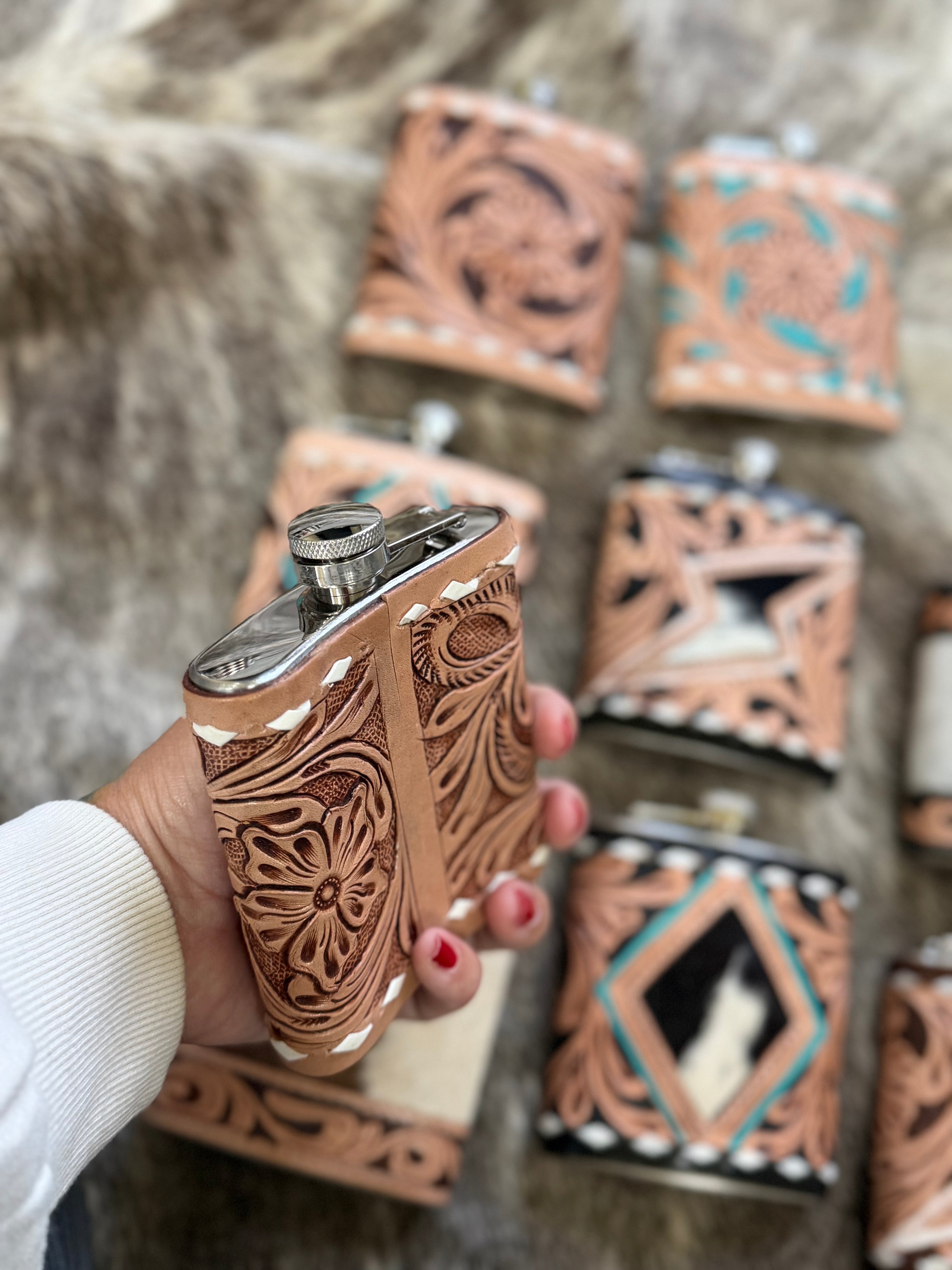 Flask tooled designs 7oz