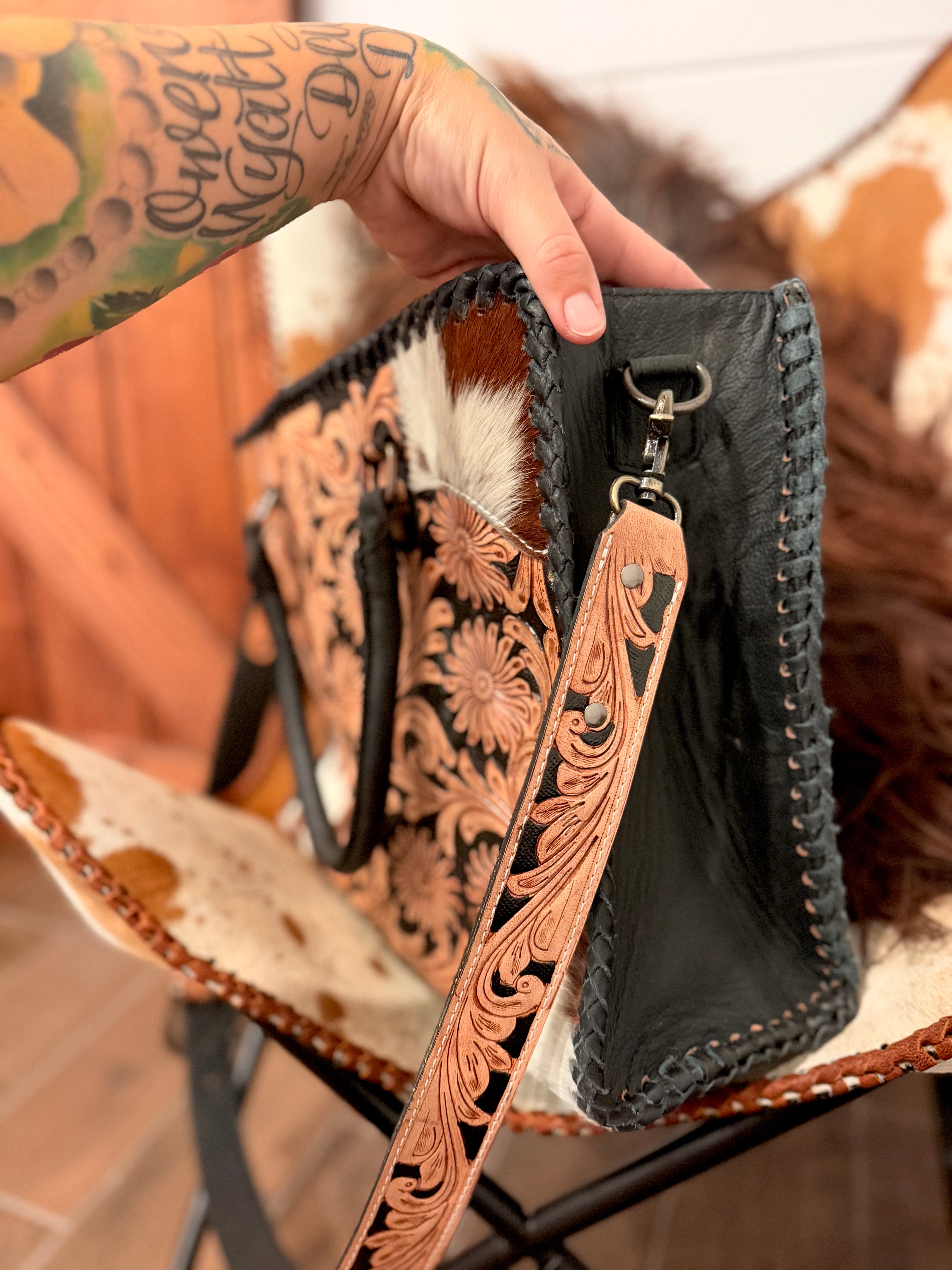 The Shania Tote - tooled leather / by The Painted Porches