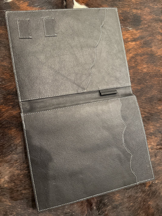 Diamond tooled leather planner