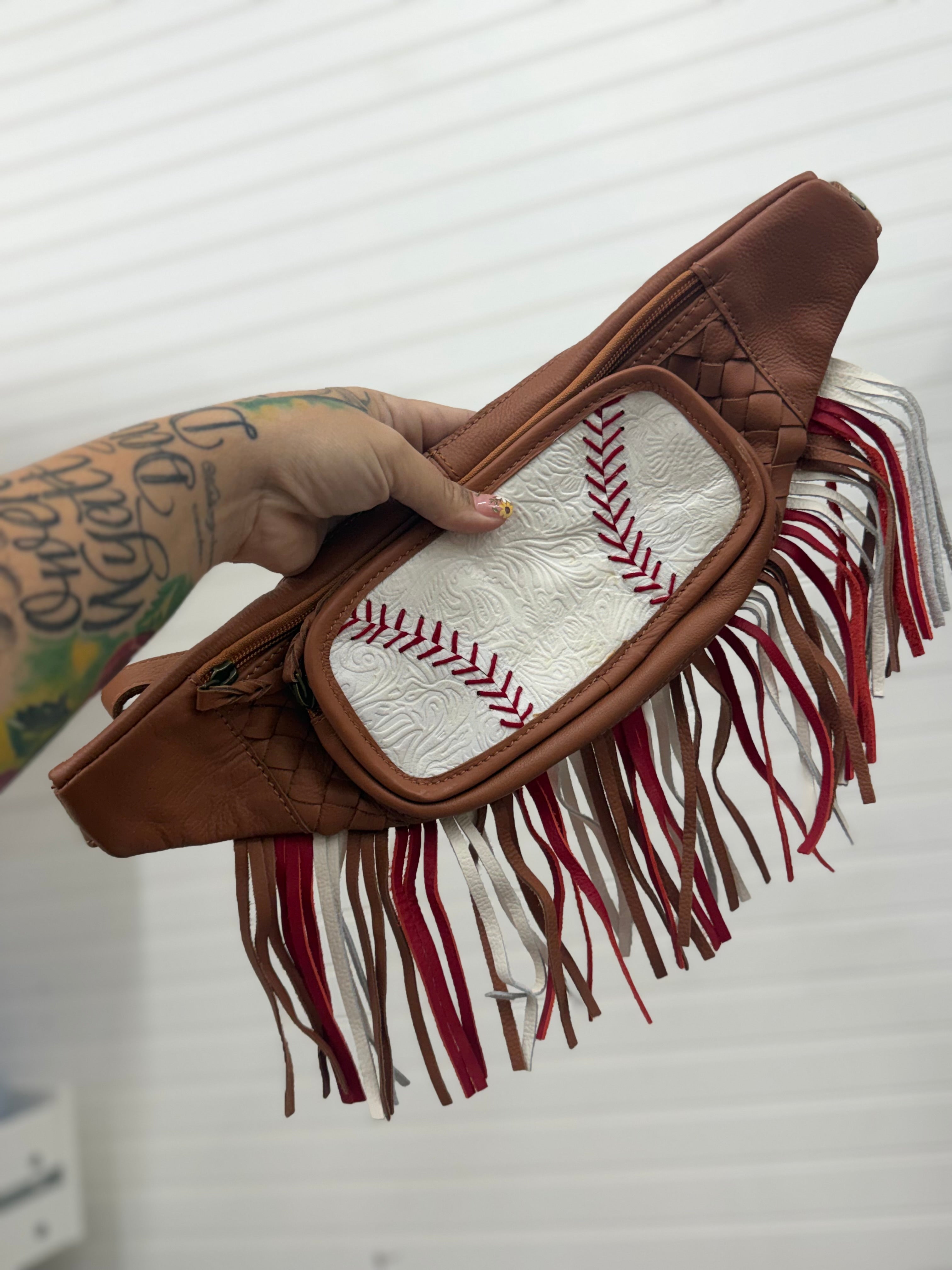 Half off baseball bum bag