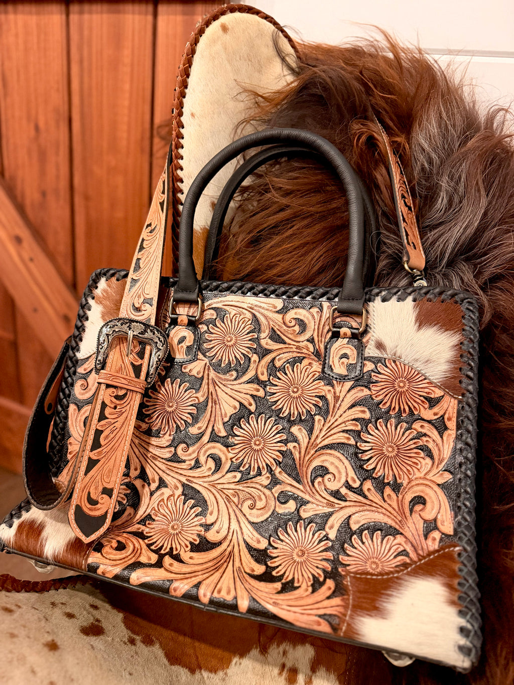 The Shania Tote - tooled leather / by The Painted Porches