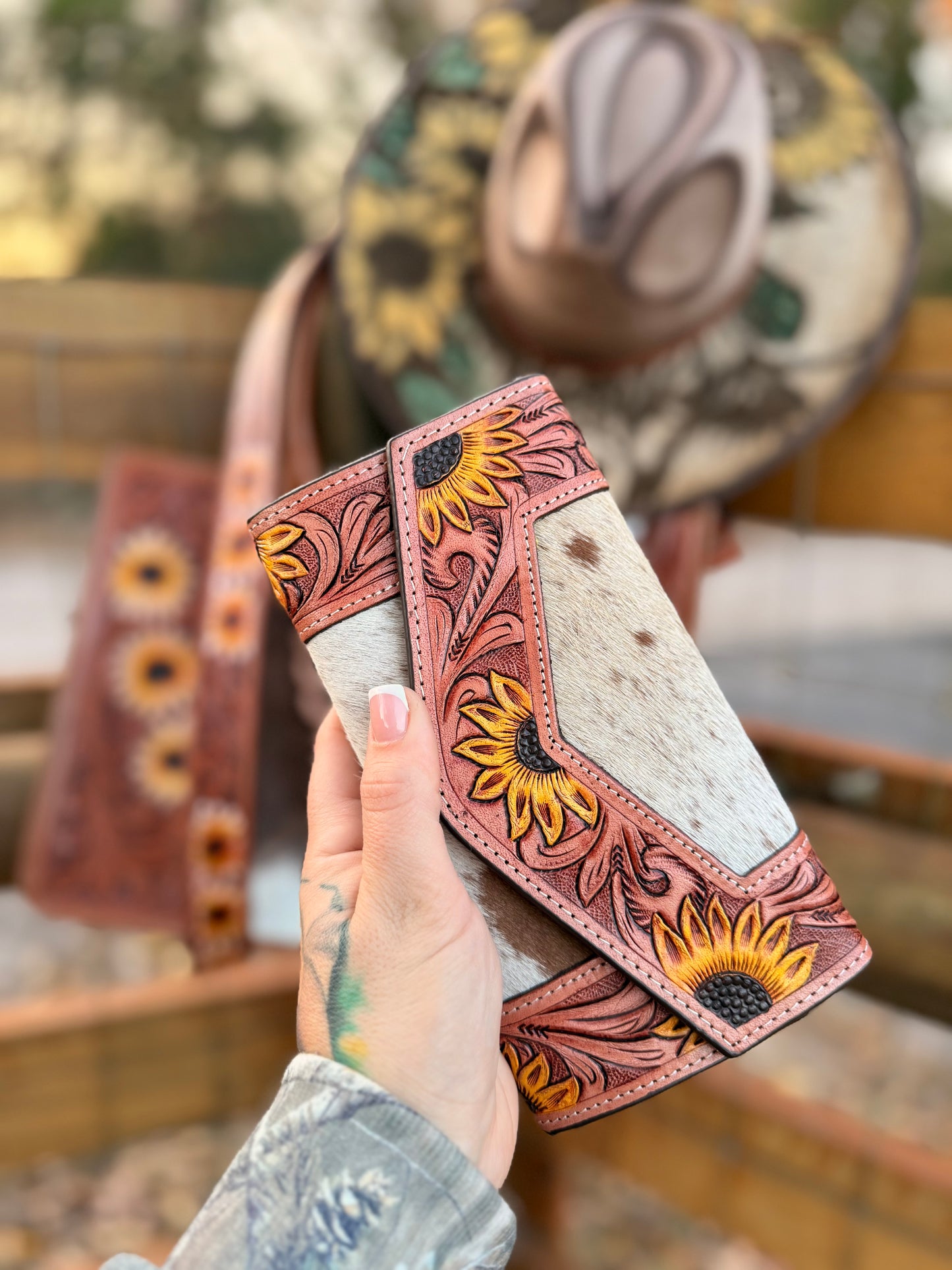 “Wildflower Prairie” tote/wallet/wallet