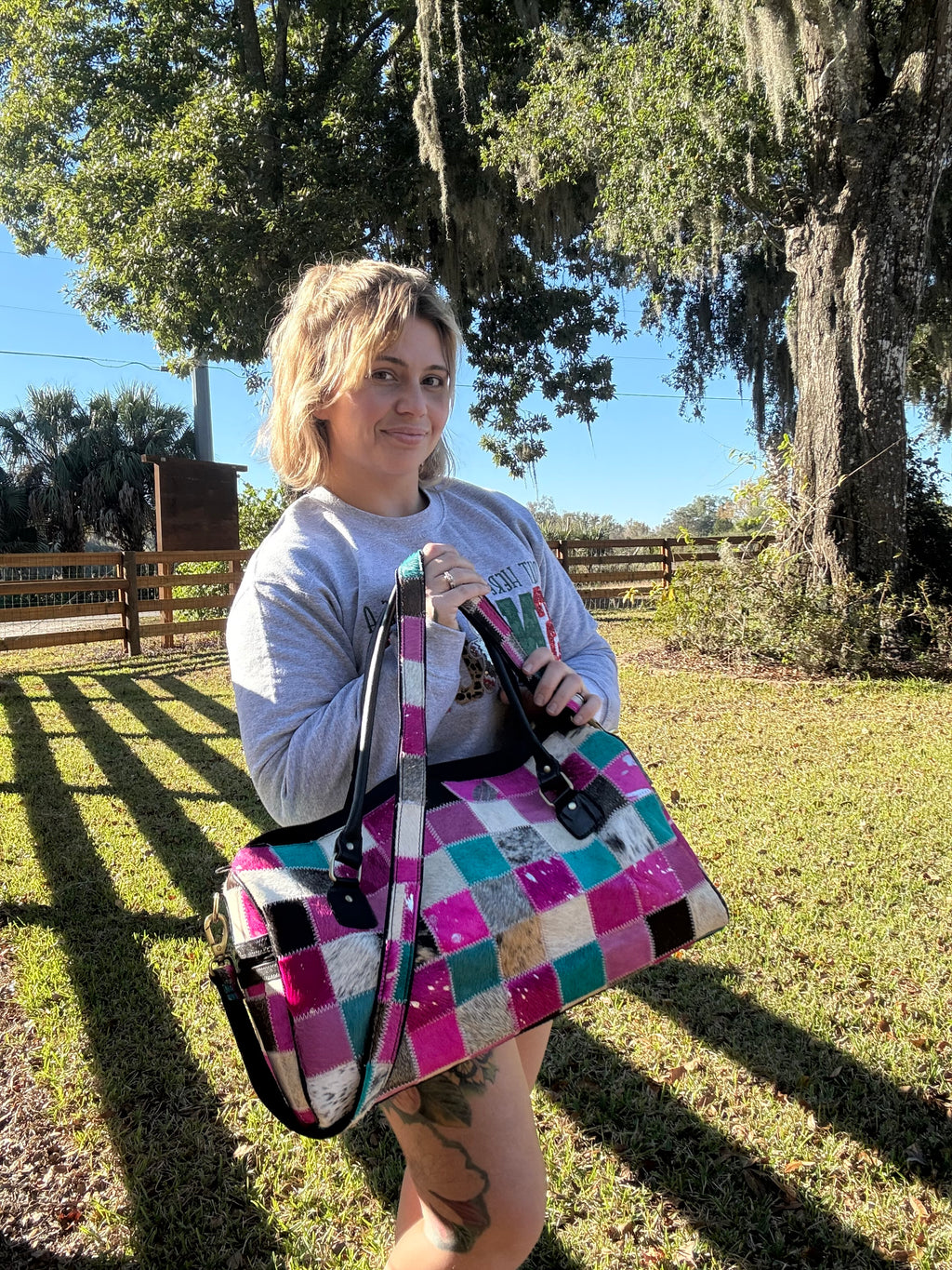 Patchwork Duffle sale