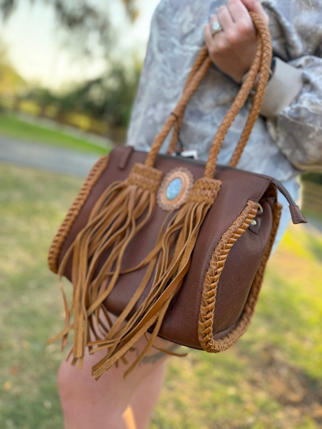 Speedy leather purse