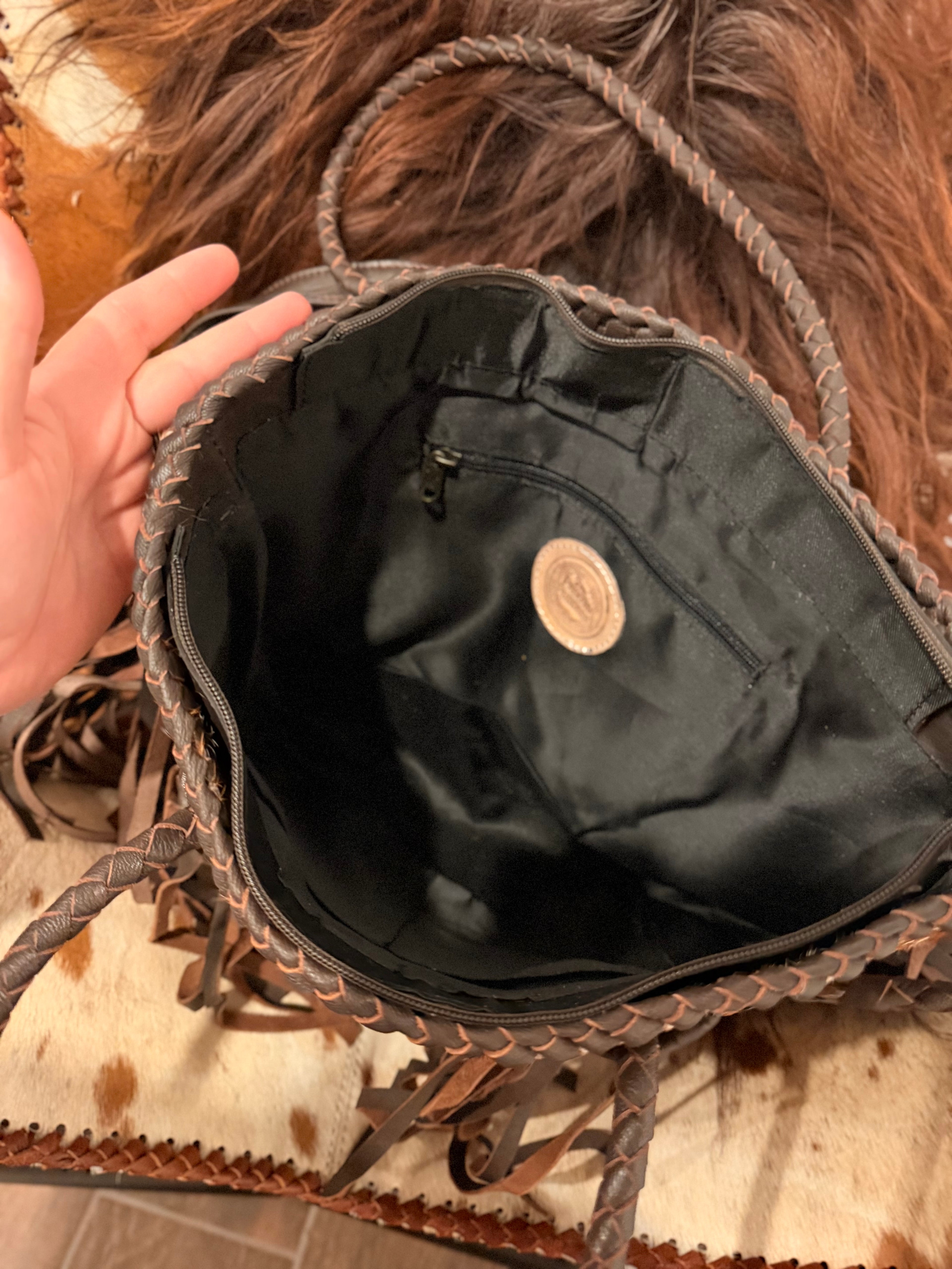 The Fawn & Fringe - cowhide and leather / by The Painted Porches