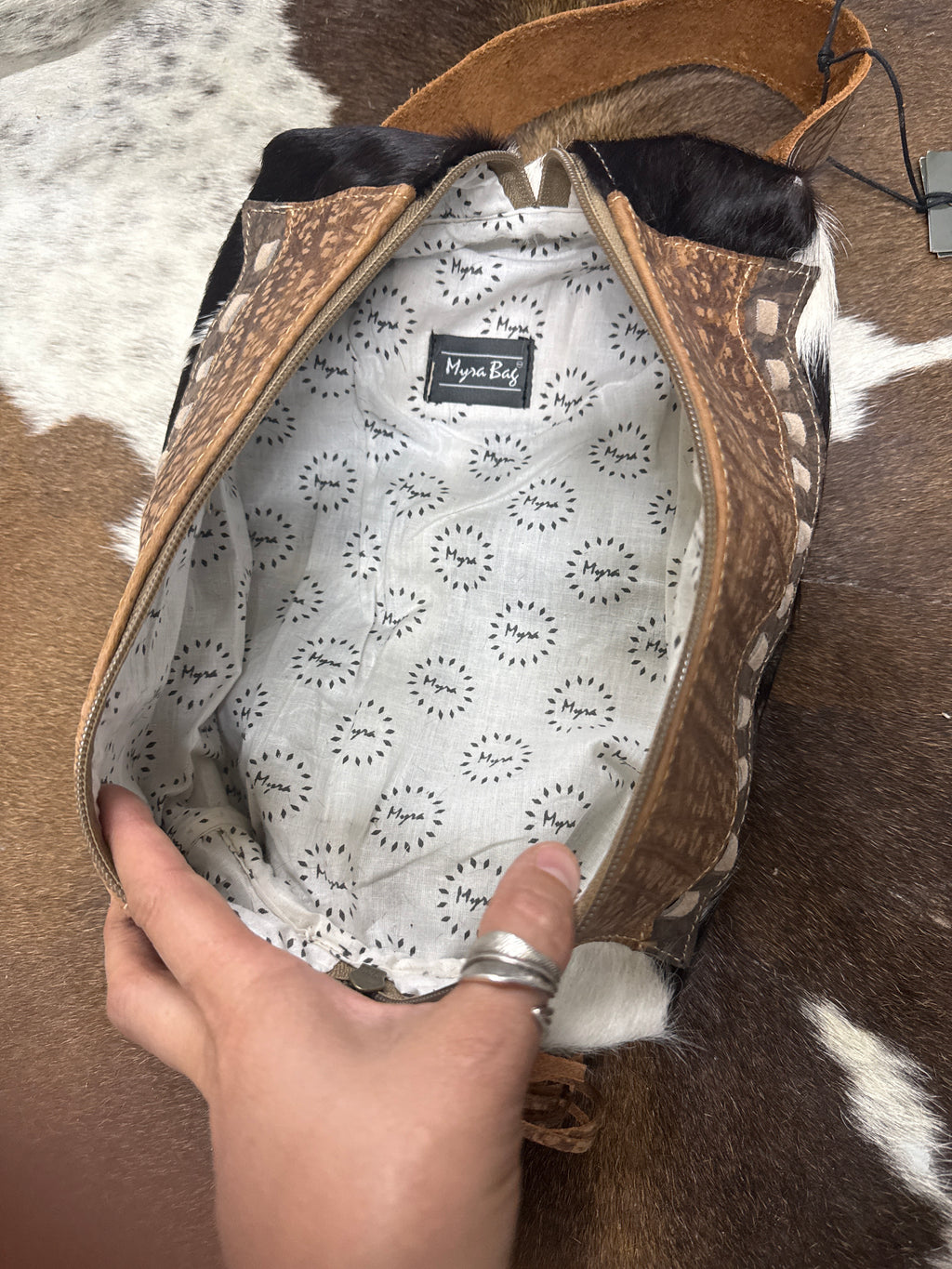 Soft Cowhide Makeup Bag