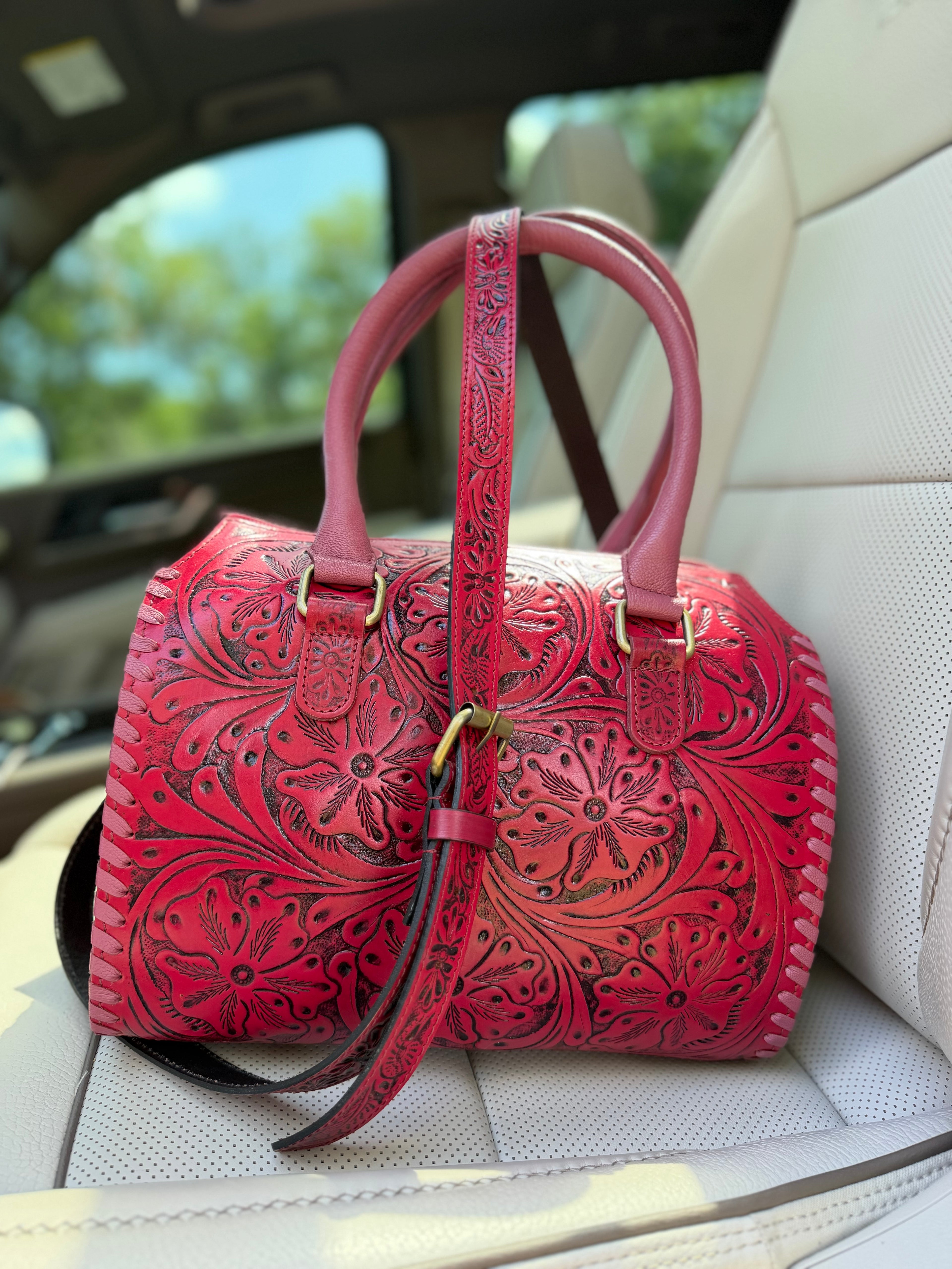 Reddish Beauty speedy bag medium - by the Painted Porches