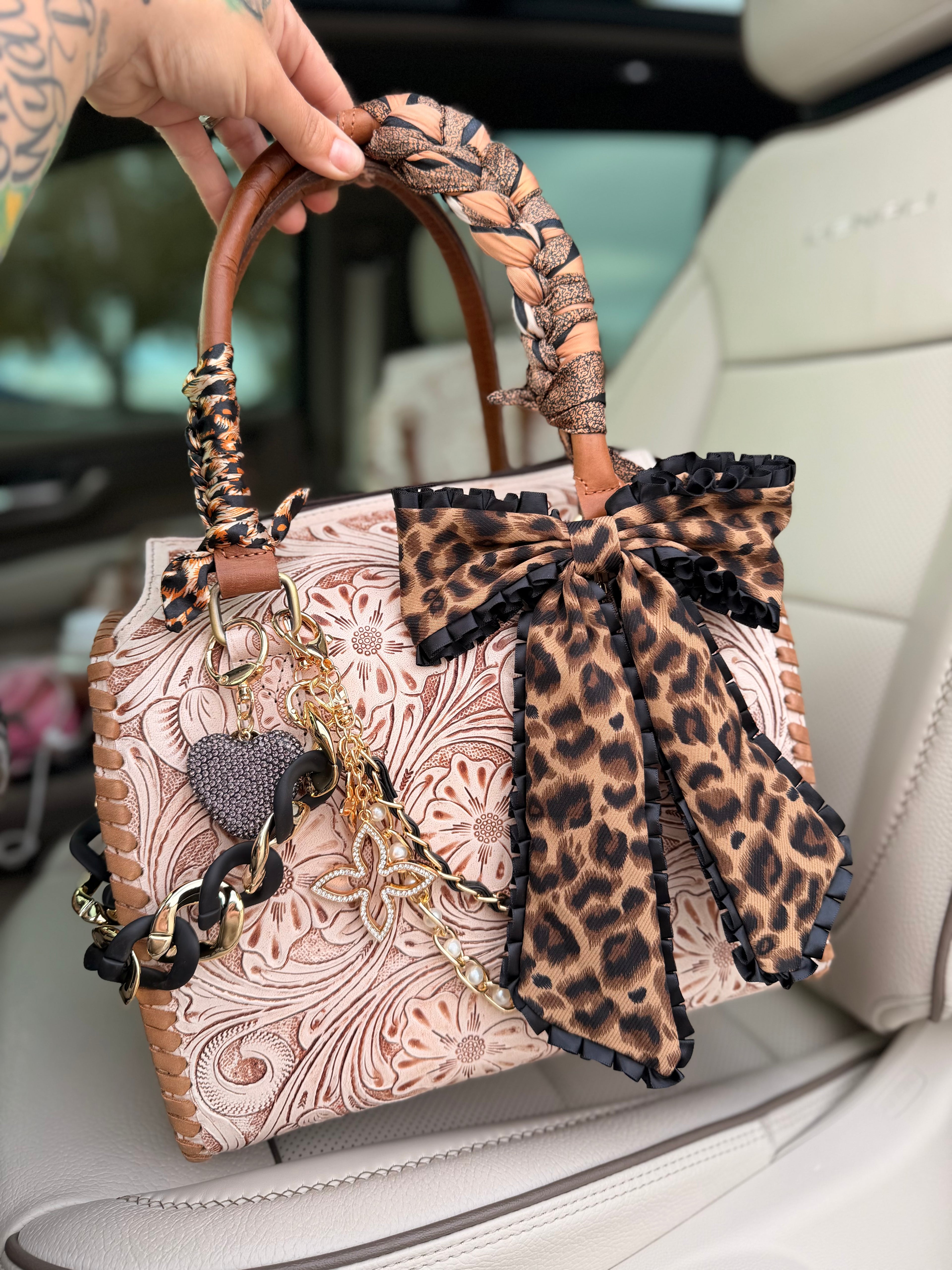 “The Outlaw Darling” tooled leather speedy (L)