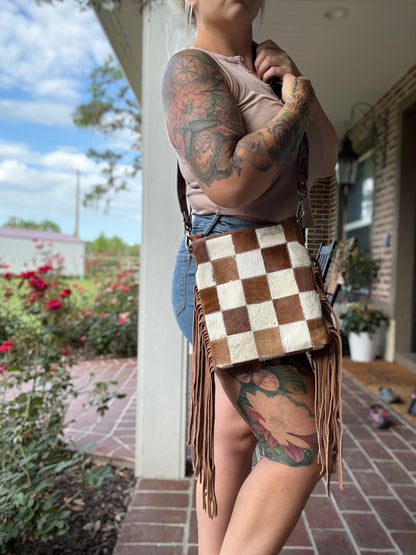 Checker crossbody